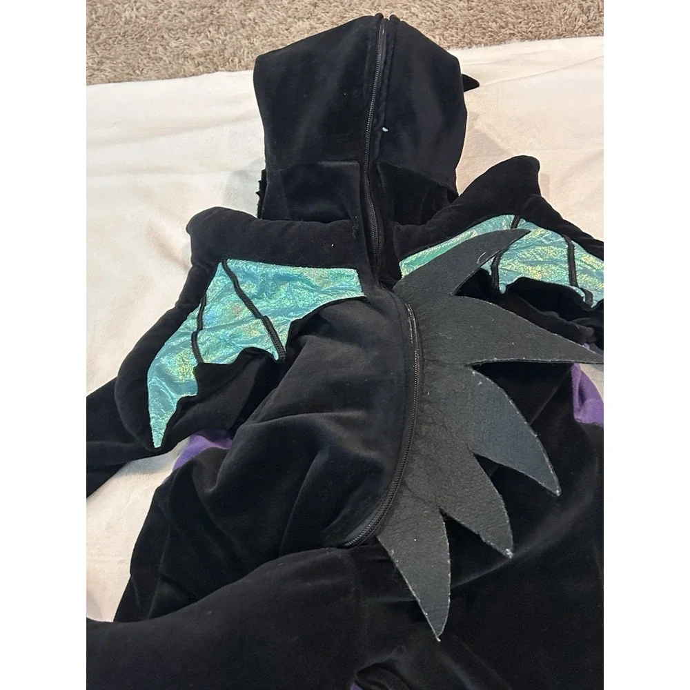 Disney Store‎ Malificent Dragon Halloween Costume Kids 8/10T Black Purple - Picture 12 of 12